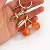 Sparkling Cherry Bag Accessory Fashion Keychain Alloy Resin Texture Cherry Keyrings Perfect for Party and Casual Outfits