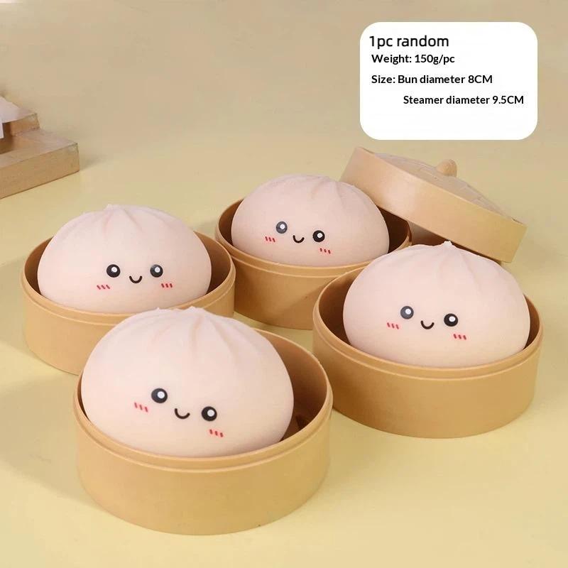 

Soft Steamed Buns Pinch Simulation Steamed Bread Desktop Decompression Ornaments Office Relaxation And Pressure Relief Pinch A1