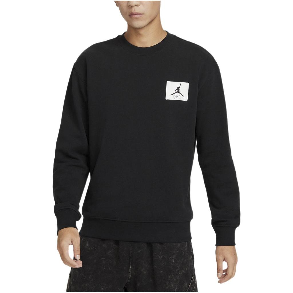 Jordan ESSENTIALS Sweatshirts Men's Black Crew Neck Thickened Regular FB3910-010