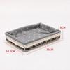 Creative Multicolor Storage Basket Multi-porpose Flower Pattern Storage Tray Weaving Multi-size Storage Box Home Decoration