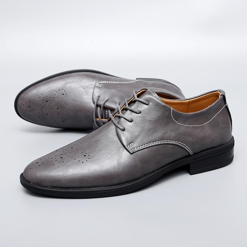 Genuine Leather Casual Shoes Classic Men's Oxford Shoes Leisure Walk Men Formal Dress Footwear New Versatile Male Business Shoes