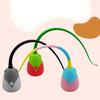 Automatic Silicone Tail Teaser Toy Electronic Interactive Cat Wand Toy Rechargeable Kitten Exercise Toy for Indoor Cats