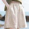Linen Five-point Pants Loose Retro Casual Shorts Cotton and Linen Women's Pants