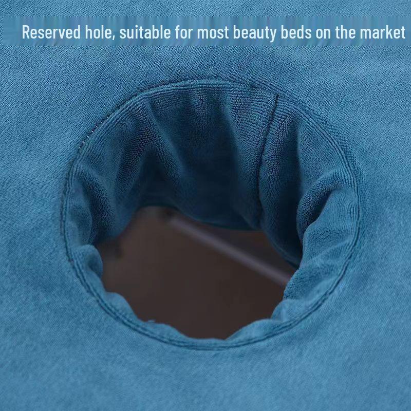 Soft Absorbent Beauty Salon Bed Head Hole Face Towel with Customizable Logo