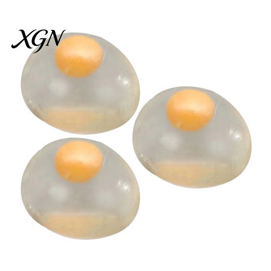 צעצוע כדוריק Yolk Squeeze מ-TPR 1/2/3 יחידות ביצה שקופה צעצוע חרדה חינוכי יחיד כפול אנטי-חרדה פידג'ט רך מתיח כדור לחץ מתנות למסיבה סנסורי