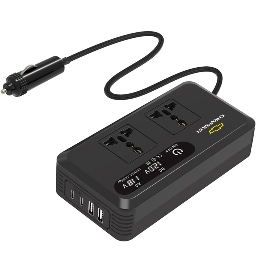 

200W Car Inverter Plug Type-C Port Vehicles Converter Fast Charging Power Adapter For Chevrolet Malibu Optra Cruze Captiva Sonic