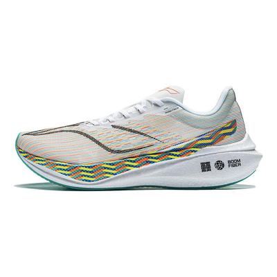 Li Ning Feidian 3 Challenger Cushioning Abrasion Resistant Breathable Low Top Sprint Running Shoes Men's White ARMT037-17