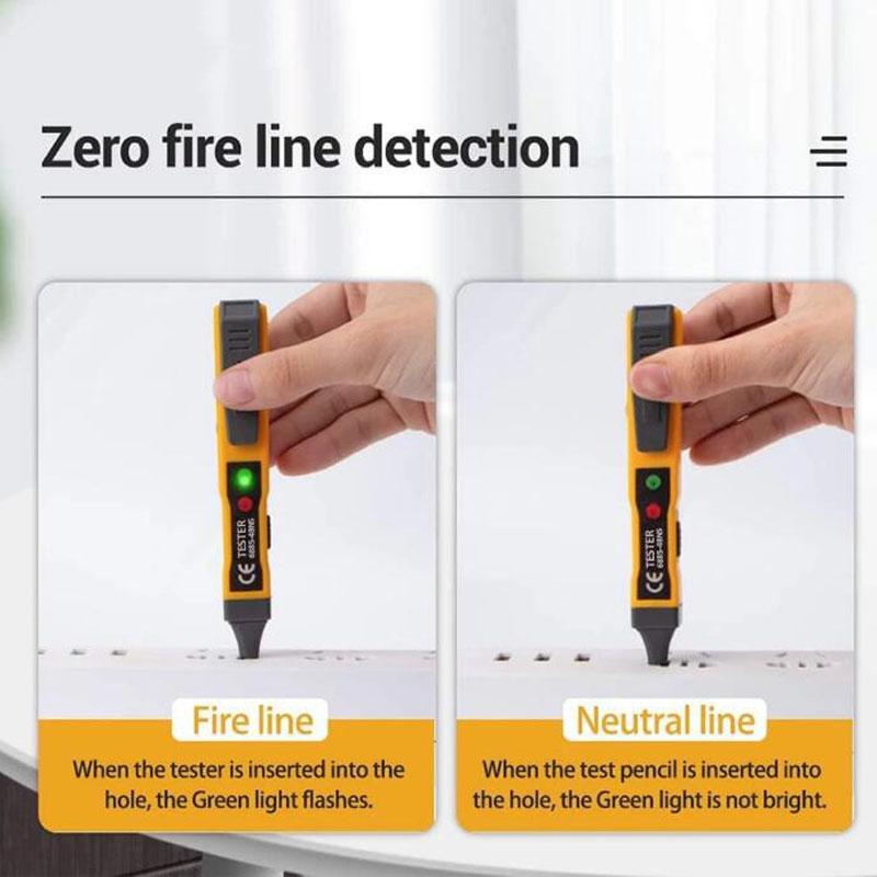 Voltage Tester Tools, AC Voltage Detector Pen Voltage Tester Non-Contact Inductive AC/DC Audible, Pocket Clip Tester Tools