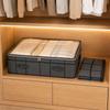 Foldable Fabric Storage Bag with Transparent Top Large Capacity Portable Storage Organizer for Clothes Bedding and Household Items