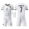 Portugal Ronaldo Weltmeisterschaft Kinder Sportbekleidung Fußballtrikot, Polyester, Weiß