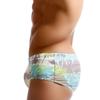 Maillots de bain pour hommes, imprimé Tropical bleu Turquoise, Sunga