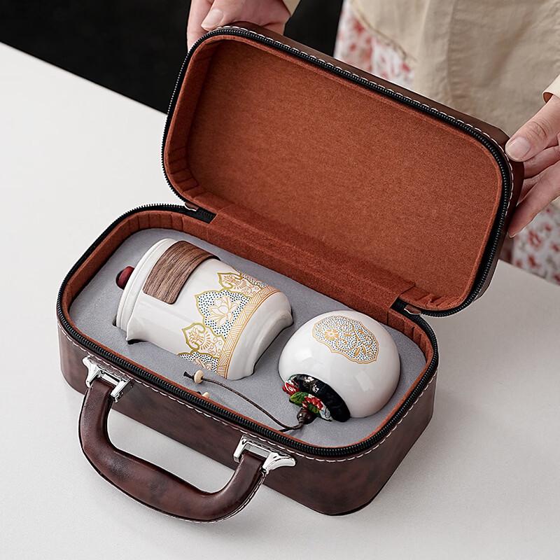 Travel Portable Ceramic Kung Fu Tea Set