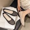 Neue Mesh-Slipper - Atmungsaktive Perforierte Schwarze Niedrig Geschnittene Sandalen mit Rutschfester Weicher Sohle, Leichtes Arbeitsbereites Schuhwerk für Heißes Wetter