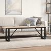 VidaXL Coffee Table O-Frame, Side Table, Sofa End Table, Living Room Furniture, 160x40x45 Cm Pine Wood 3282668