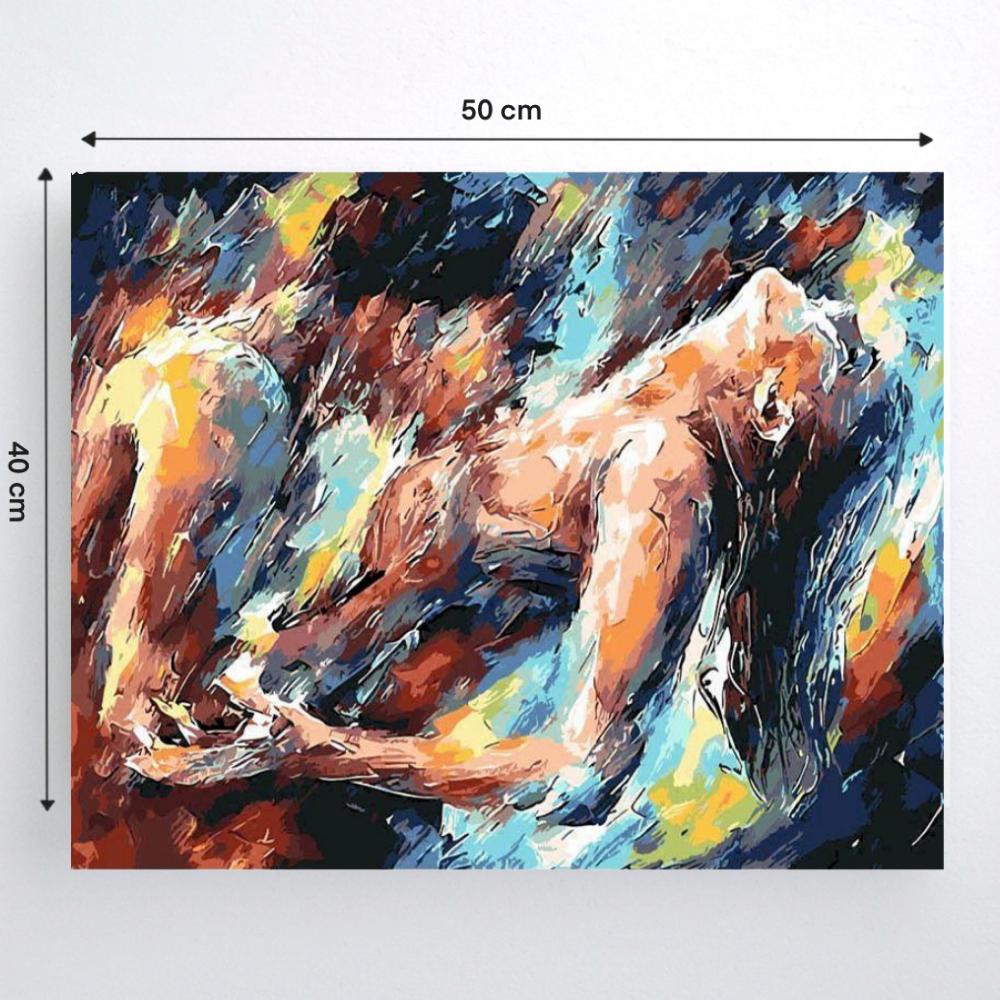 Malowanie Po Numerach Obrazy Do Malowania -Abstrakcja, Namiętność 50X40 Cm