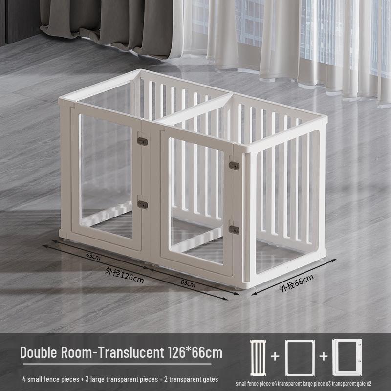 75cm Tall Transparent Acrylic Dog Fence - Indoor Pet Barrier & Modular Cage