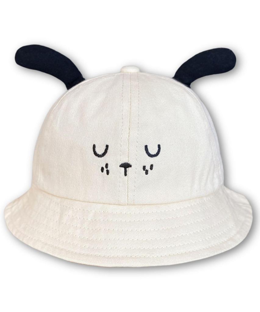Leap Raupe Baby Hat with Elastic Beige Children's Ears, Summer,