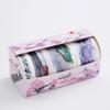 Beautiful Flower Anime Washi Tape Set 9cm Diy Decoration Scrapbooking Planner Masking Adhesive Tape Label Sticker Stationery