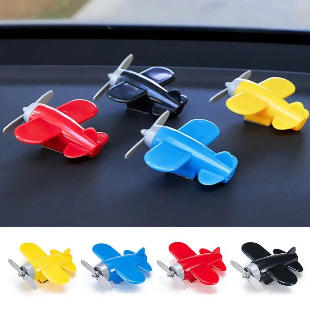 Plastic Small Airplane Car Decorations Propeller Wind Rotation Small Plane Ornaments  Motorcycles