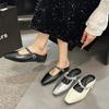 French inner heightening bag head half slippers women's summer outer wear 2025 new one-pedal with skirt single shoes cool slippers