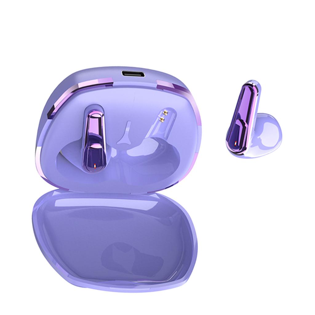 True Wireless 5.4 Earbuds, Half In-Ear Music Headphones, IPX4 Sweatproof Earphone, 150mAh Charging Case, Magnetic Charging, Dual Ear Call, To