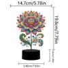 Flower Animal Diamond Painting Night Light with Tools 5D DIY Diamond Painting LED Light for Bedroom Living Room Home Office