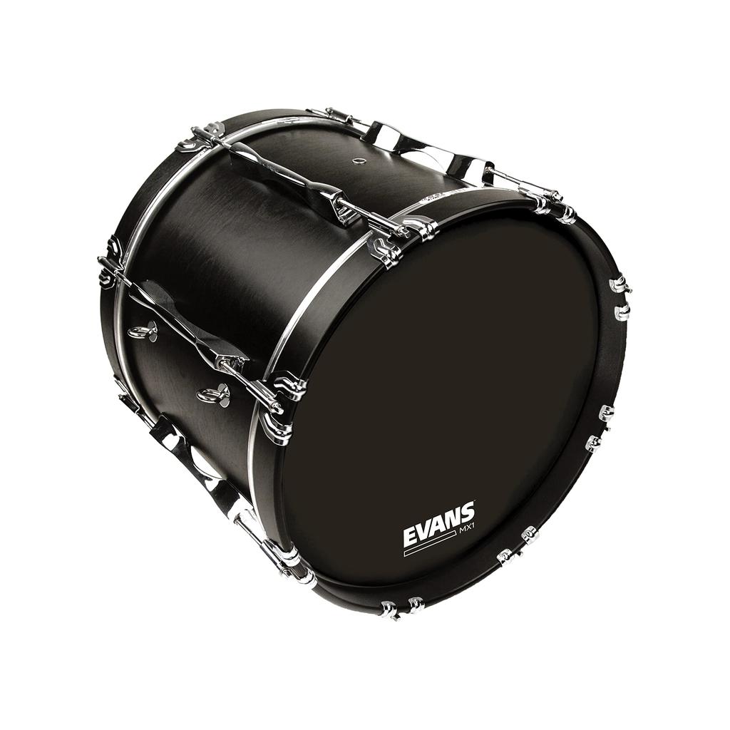 EVANS Marching Bass Drumhead, 14" MX1, Black (1-ply, 10mil) BD14MX1B