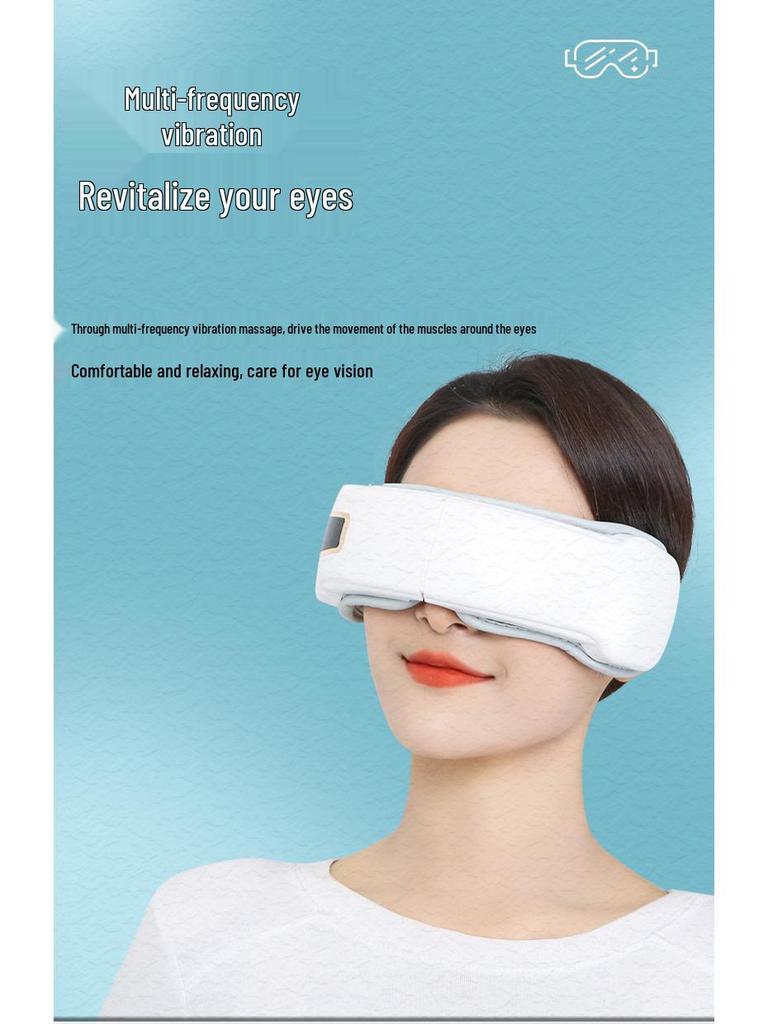 Smart Rechargeable Eye Massager with Heat Compress