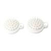 White Silicone Shampoo Brush Comfortable Scalp Massage Brush Exfoliator Shower Brush  Women Men
