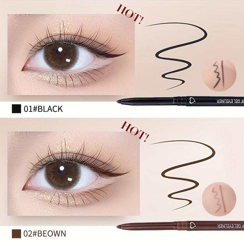Matite Eyeliner Gel Impermeabili a Scorrimento Fluido - Lunga Tenuta, Resistenti alle Macchie per un Look Impeccabile Tutto il Giorno