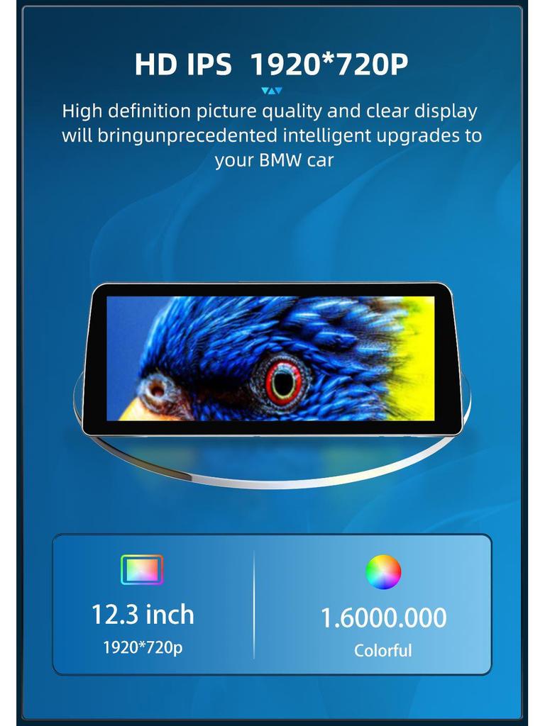 12.3" Compatible GPS Navigation System for BMW 7 Series F01-F04 Center Console