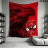 Al Ahly Wall Tapestry Aesthetic Wall Hanging Printed Fabric Blanket Decorative Tapestries for Bedroom Living Room Home Decor