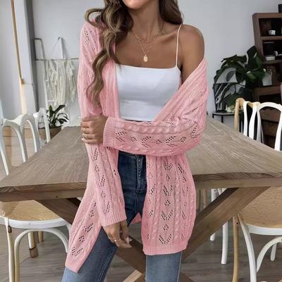 Women's Autumn/winter Cut-out Casual Coat Sweater Without Button