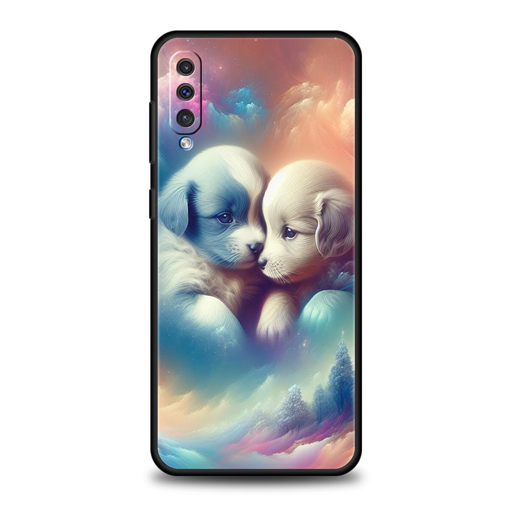 Cute Little Dog Phone Case for Samsung Galaxy A56 A36 A26 A16 A34 A24 A42 A22 A20 A12 A40 A30 A10 5G Soft TPU Cover Shell Fundas
