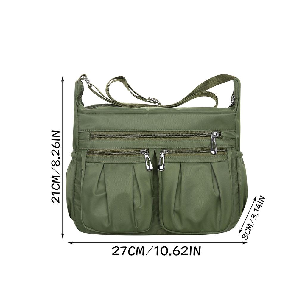 Vícekapesní taška přes rameno pro ženy Vodotěsná kabelka Cross Body Peněženka Tote Kabelka pro ženy