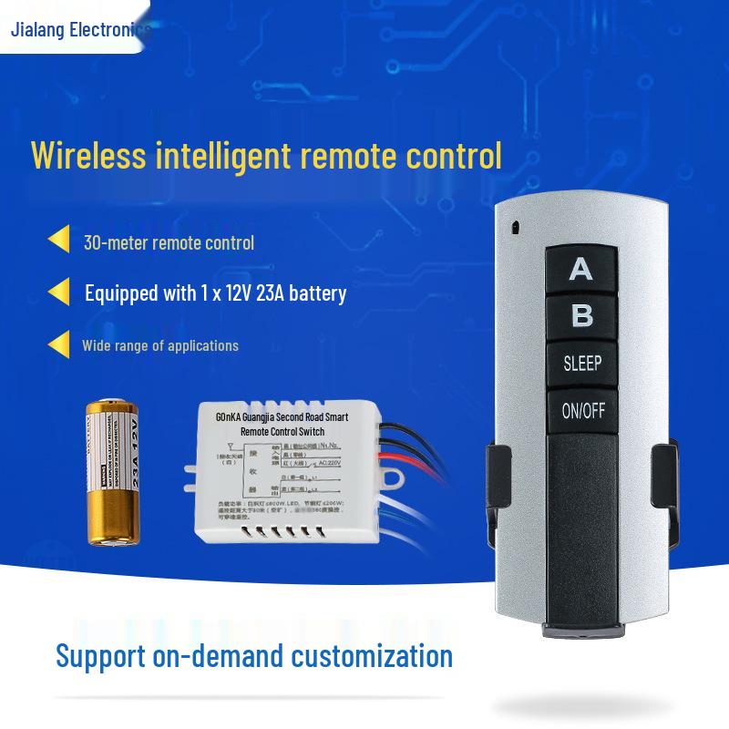 Classic 2-Way Smart Wireless Lamp Remote Control - Long-Distance Wall-Penetrating Switch Wireless Remote Control Switch