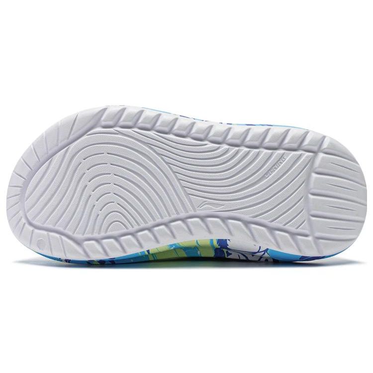 Li Ning League Of Legends X  Comfortable Rubber Sole Slide Sandals Unisex Footwear Blue Green AGAT031-3