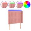 VidaXL LED Headboard Bedroom Furniture Single Bed Accessory Headboard Bed Frame Interior Pink 3124327
