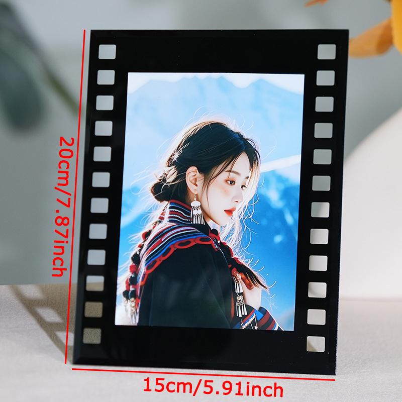 WTEMPO Retro Black Photo Frames Can Be Placed Vertically or Horizontally Home Decor Desktop Photo Holders for Collage Photo Poster Artwork Display