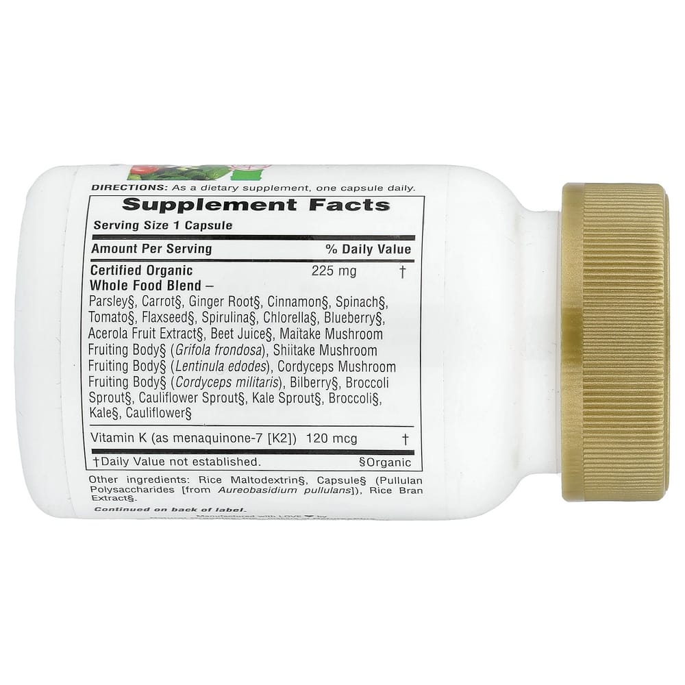 NaturesPlus Source of Life Garden Vitamin K2 60 Veggie Caps