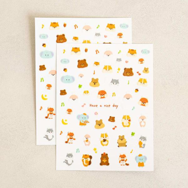Friends With Chubby Cheeks, Pastry Chef Nail Stickers (2 Pieces)