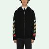 OFF WHITE SS21 Sweatshirts Men's Black Hooded Non Detachable Moderate Regular OMHA037R21KNI0011084
