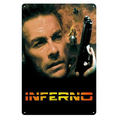 Inferno jean claude van damme Movie Metal Poster Tin Sign 20x30cm Plaque aluminum aluminum 20x30cm
