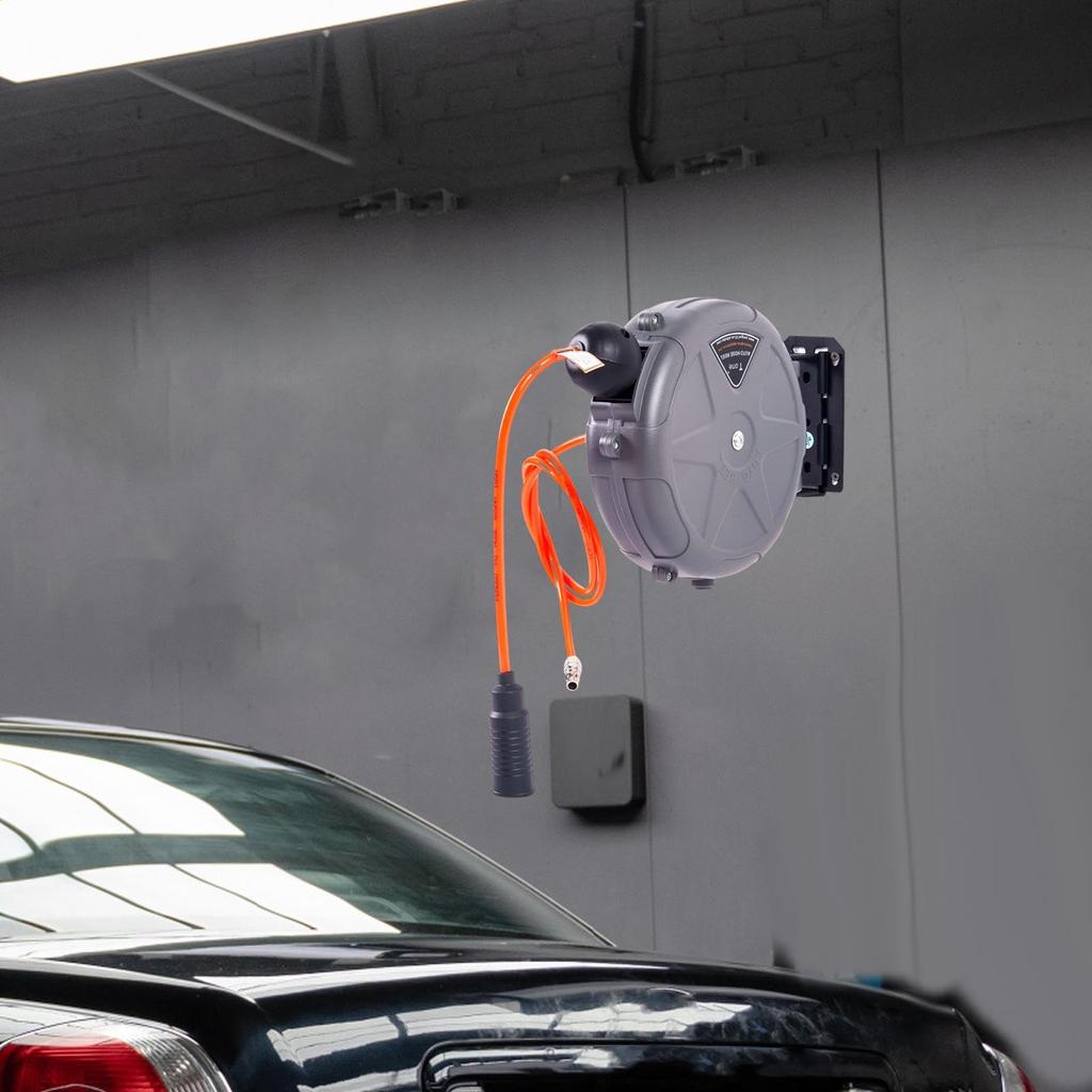 Cosiro Air Hose Automatic Retractable Hose Garden Hose Air Ceiling or Wall Air Agricultural Accessories Reel, 10m, Reel, Wall-Mounted, Hangable, Reel,