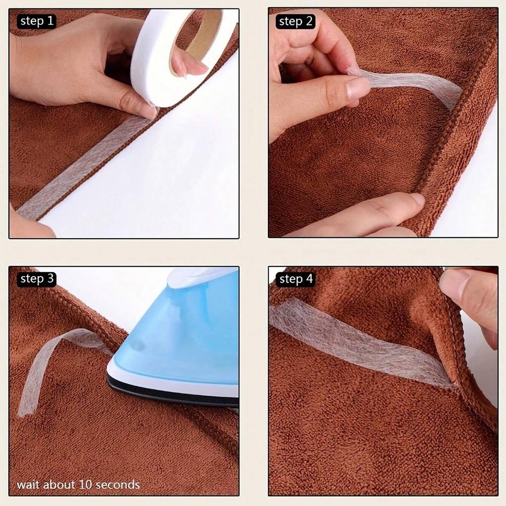 1pc-Clothing Accessories Double Sided Adhesive Lining Non Woven Hot Melt Fabric Lining Ironing Thin Lining Inlaying