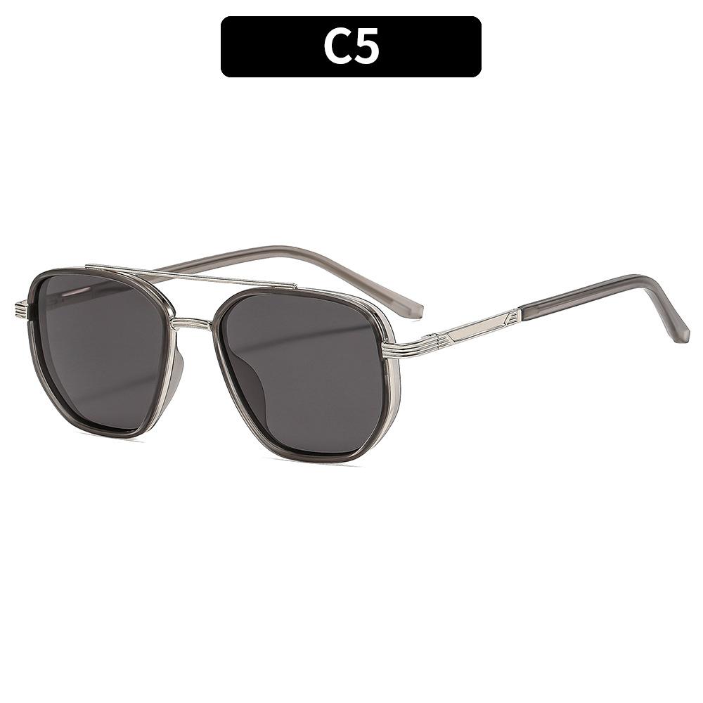 Women's Sunglasses, Men's and Women's Fashion Double-beam Metal Sunglasses, Driving Sunglasses