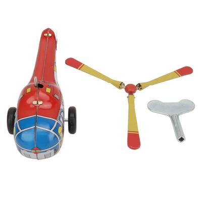Hubschrauber Uhrwerk Spielzeug Metall Eisen Vintage Aufziehbares Uhrwerk Flugzeug Spielzeug Aufziehspielzeug für Kinder