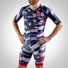 Wattie Ink Fietsbroekjes Fietskleding Heren Fietsjumpsuit Race Skinsuits voor Fietsen Speedpak Lange Mouwen Jersey Race Weg Mountain