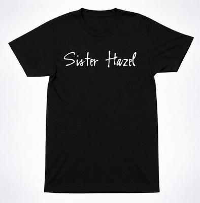 T-shirt con Logo Sister Hazel Anni '90 Rock Alternativo Adulto Band Alt Maglietta Nera
