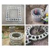 Runde Betonblock Ziegelform Glatte ABS Zaun Gartenwegmacher für Zement Dekoration Außenbereich